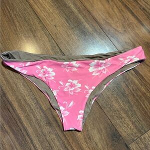 Acacia Swimwear Pink Floral Bikini Bottom